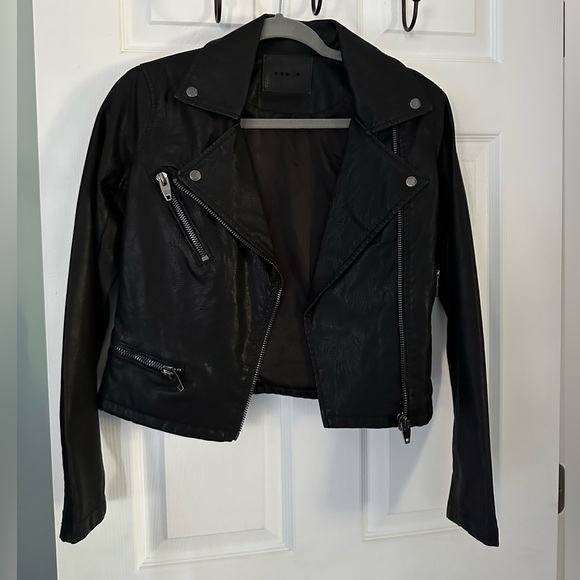 Blank NYC Faux Leather Moto Jacket - Picture 1 of 9